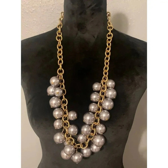 Vintage Kenneth Jay Lane Faux Pearl Necklace - Picture 1 of 3